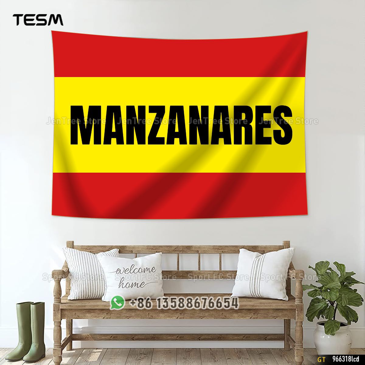 3D Printing Room - Tapiz con Diseño de Bandera de