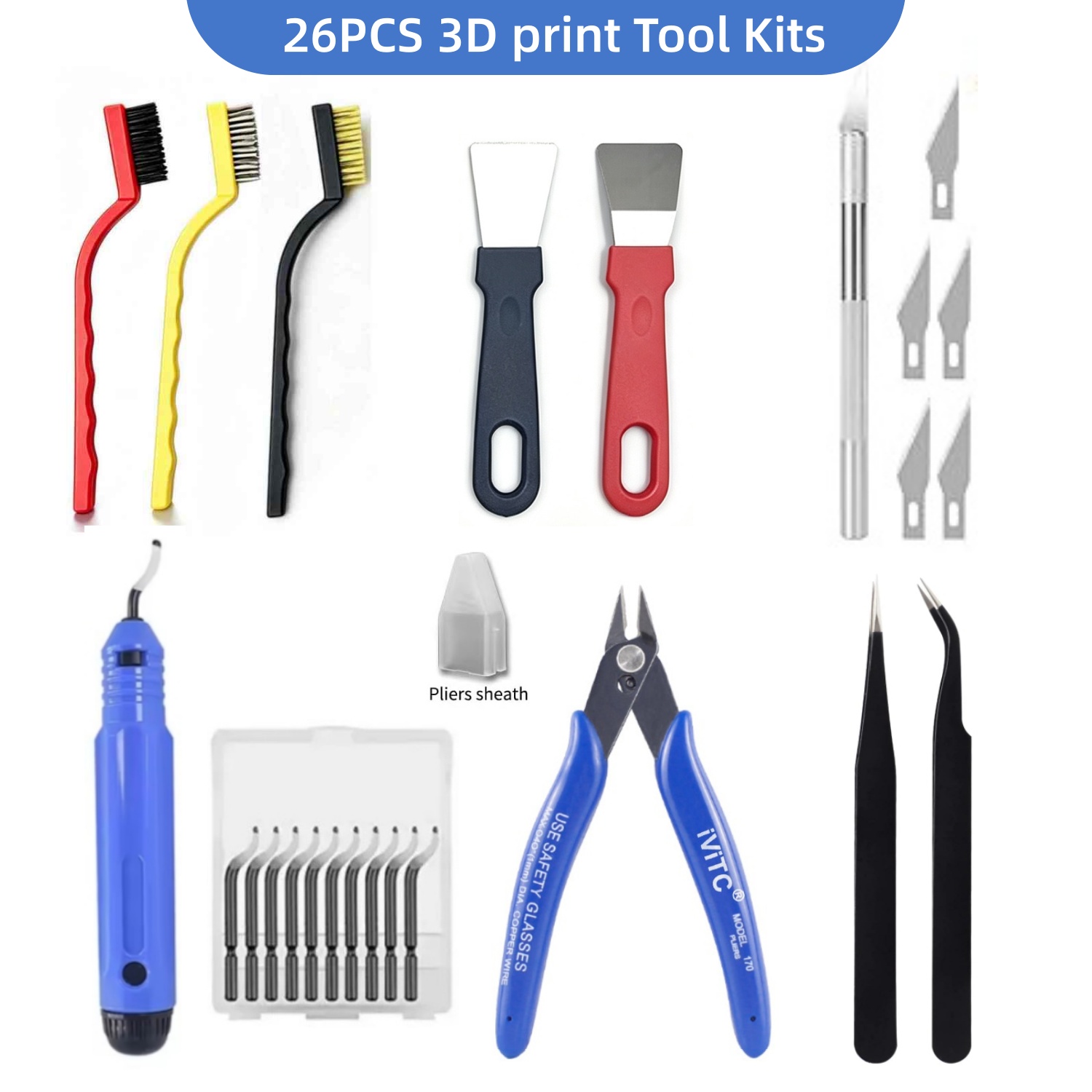 3D Printing Nerd - Kit de herramientas de impresión 3D