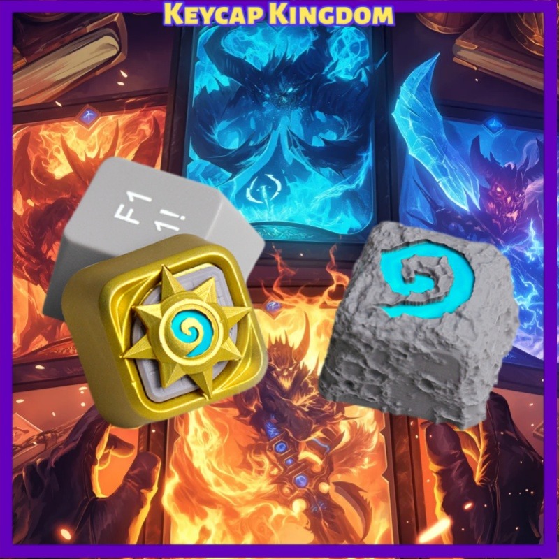 3D Printing Keyboard Keys - Teclas Personalizadas Hearthstone WOW, Teclas Artesanales