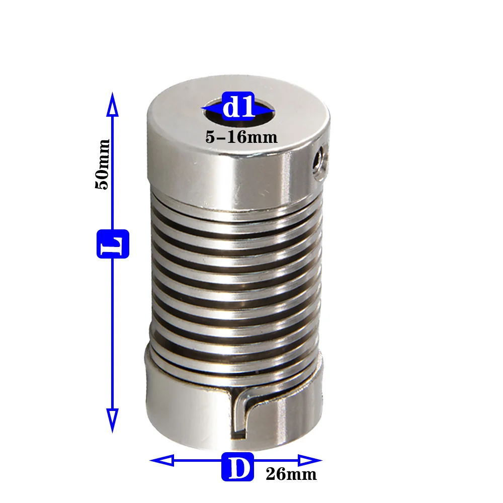 Lead Screw Stepper - El acoplamiento elástico de resorte D26L50