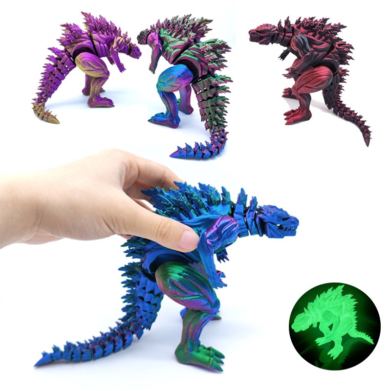 3D Printing Mockup - Figura de Acción de Dinosaurio Musculoso