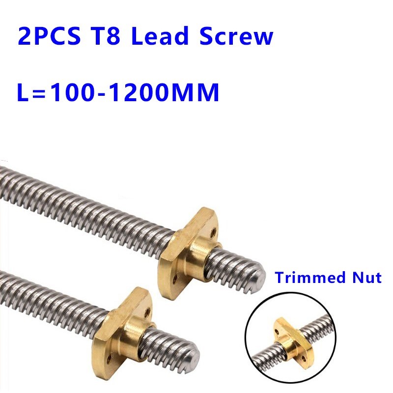 Lead Screw Stepper - Tornillo de avance Trapezoidal tipo T8