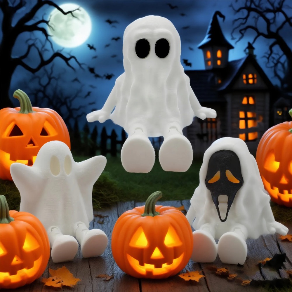 3D Printing Ghosting - Figuras Decorativas de Fantasmas de Halloween