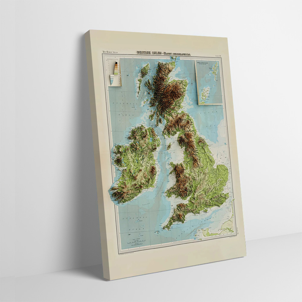 Mapa en relieve 3D de las Isla - 3D Printing Room reseña y precio