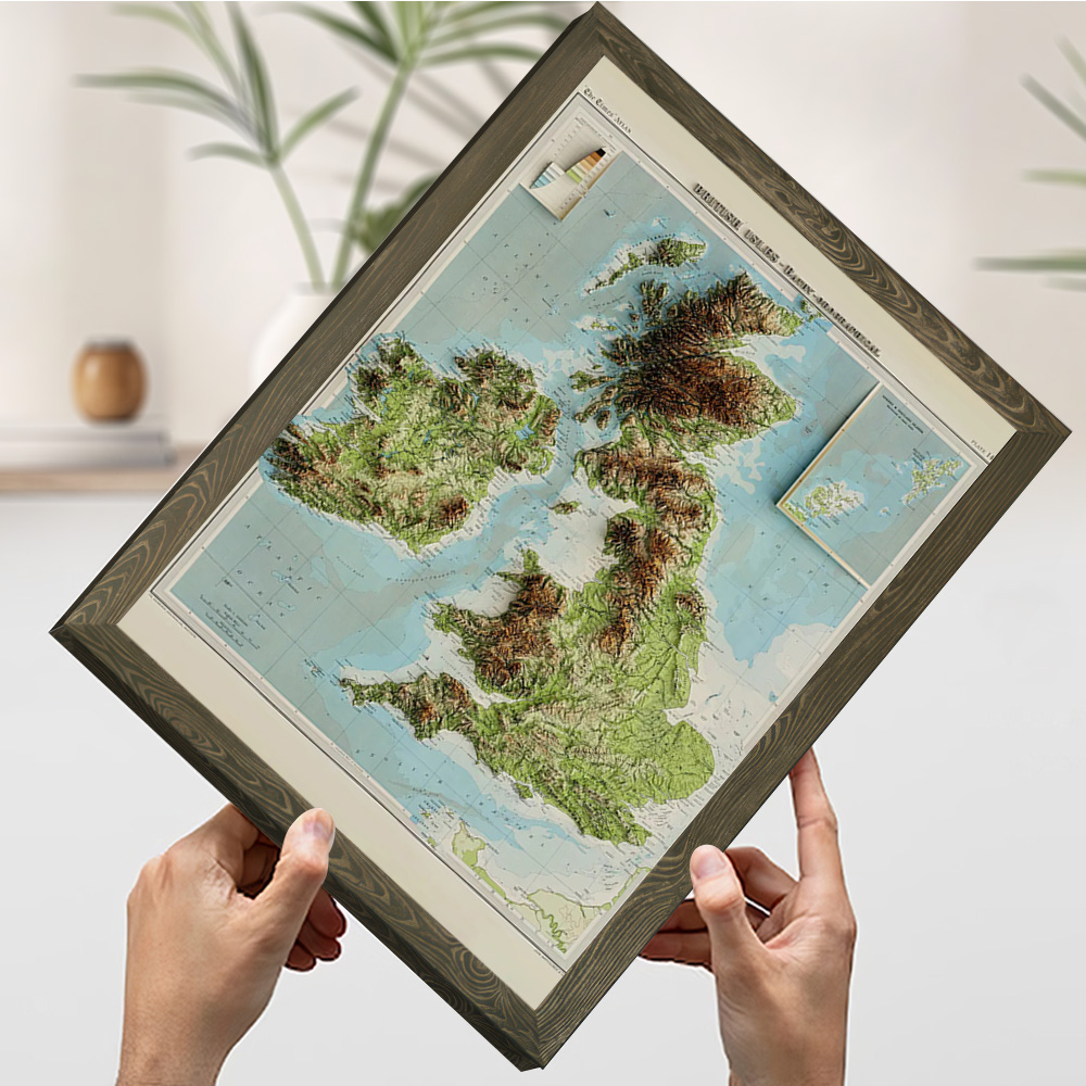 Mapa en relieve 3D de las Isla - 3D Printing Room reseña y precio