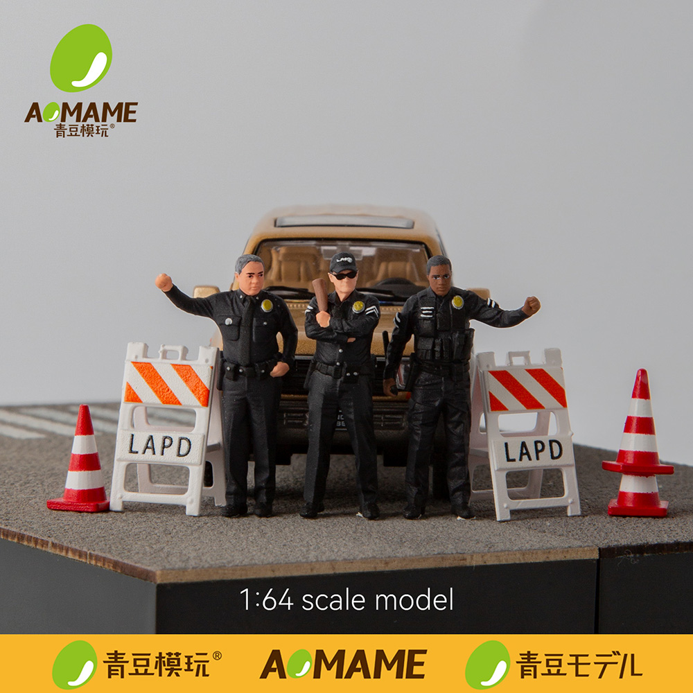 Set de Figuras de Policía LAPD - 3D Printing Diecast Cars reseña y precio