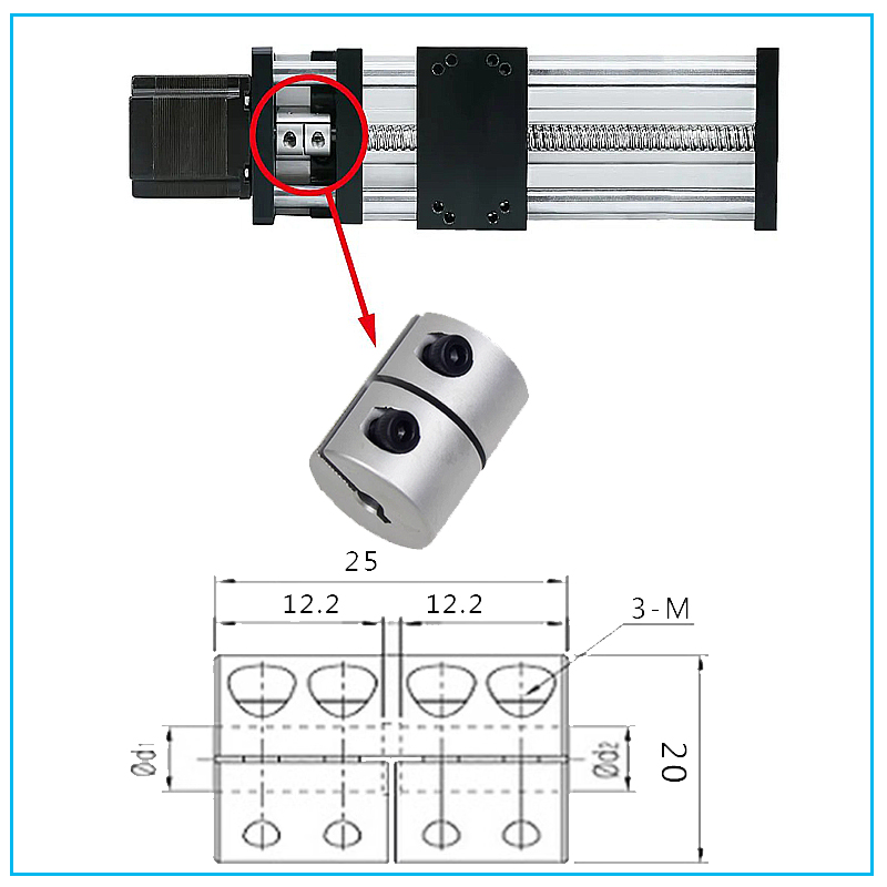 5 unidades de acoplador de eje - Lead Screw Stepper reseña y precio
