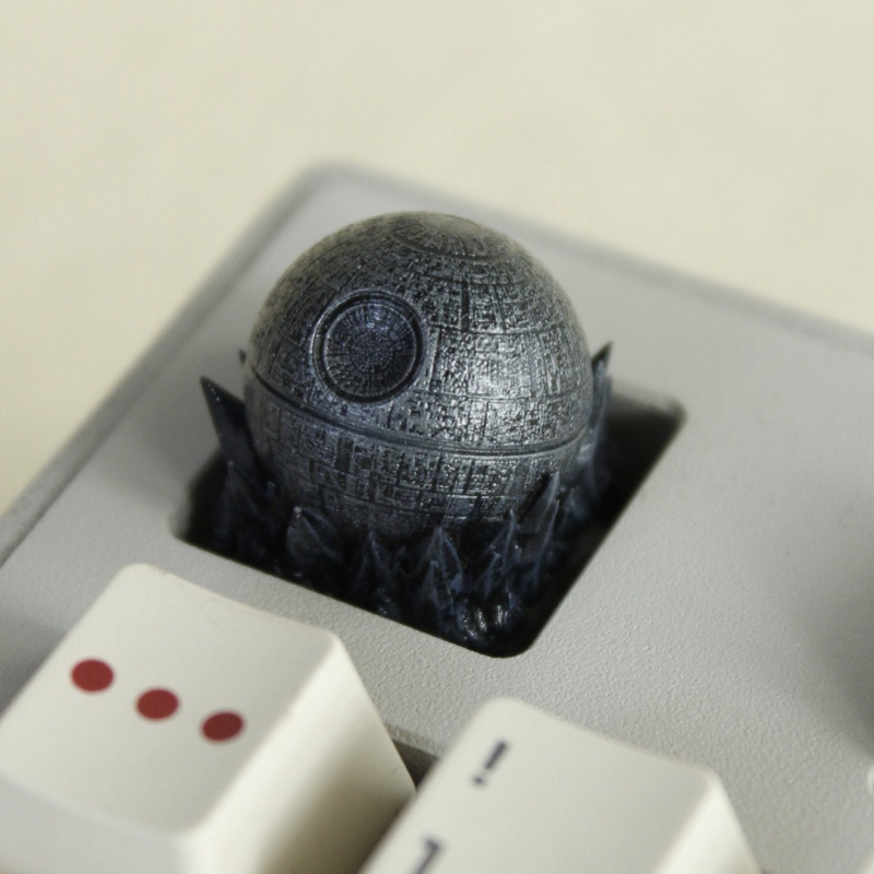 HCY Death Star Artisan Keycap  - 3D Printing Keyboard Keys reseña y precio