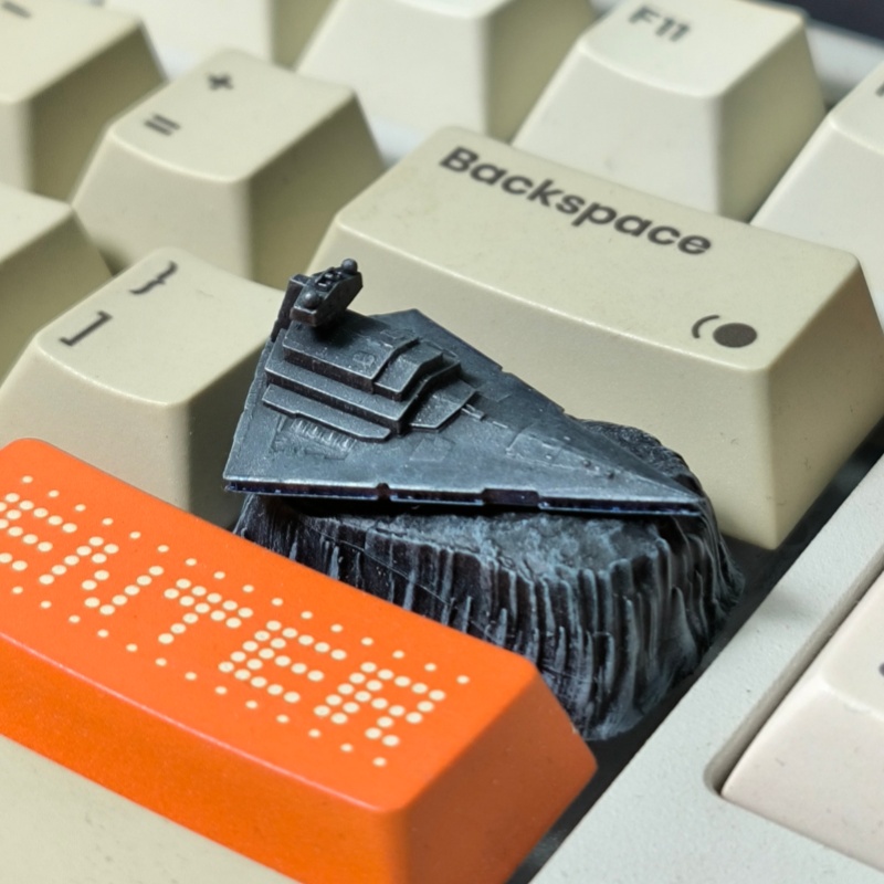 HCY Death Star Artisan Keycap  - 3D Printing Keyboard Keys reseña y precio